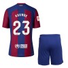 Conjunto (Camiseta+Pantalón Corto) FC Barcelona Kounde 23 Primera Equipación 23-24 - Niño